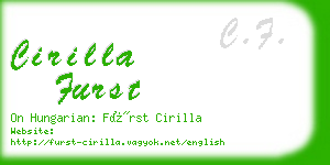 cirilla furst business card